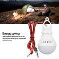 thumbnail image 3 of Outdoor Emergency Light Bulb, 12V USB Power Supply Plastic LED Camping Tent Lantern With Hook For Fishing, 3 of 8