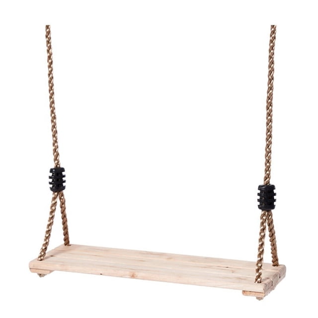 Asiento de columpio de árbol de madera, juego de colores de troncos para niños y adultos, interior de madera para exteriores con cuerdas ajustables