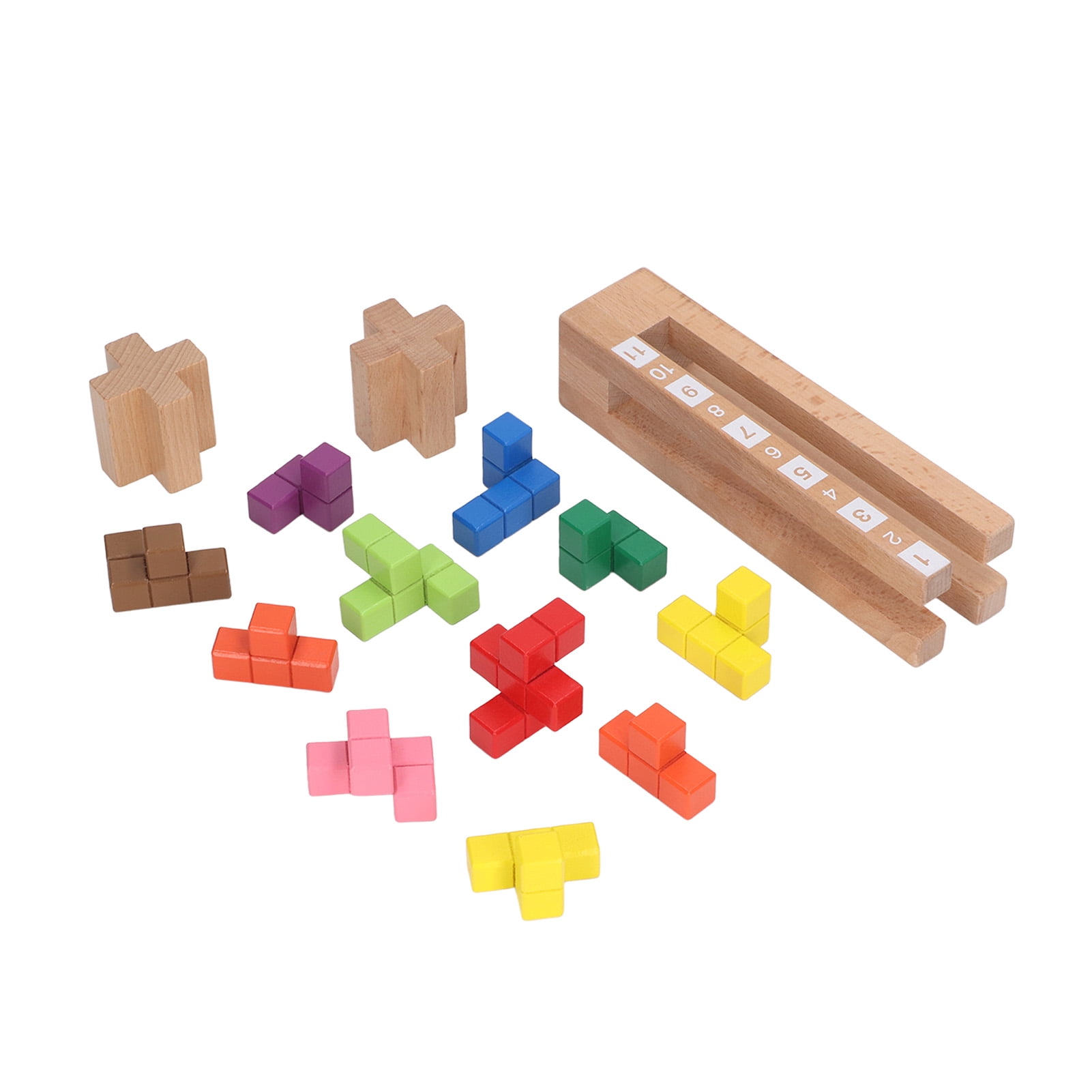 Tower Stacking Blocks Game Stacking Board Tower Colored Wooden Stacking Blocks Board Games For