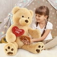 thumbnail image 3 of Tezituor 36" Teddy Bear Stuffed Animal Giant Bear Plush with I Love You Heart Plush Toy, 3 of 8