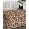 thumbnail image 2 of Ahgly Company Indoor Square Traditional Red Brown Persian Area Rugs, 6' Square, 2 of 6