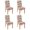 Peach, variant on 4 Pcs Dining Chair Slipcover High Stretch Removable Washable Kitchen Chair Slipcovers for Home Party Hotel Wedding Ceremony, Universal Size (peach)