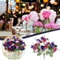 thumbnail image 3 of Artificial Plants & Flowers,Artificial Rose Bouquet Consisting 7 branches 21 Roses Silk Decorative Bouquet, 3 of 7