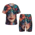 thumbnail image 1 of Balery Bohemian Colorful Flower Woman Conjunto de Pijama Infantil de Manga Corta con Estampado – Ropa de Dormir de Algodón Suave-3X-Large, 1 of 6