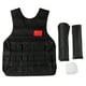 thumbnail image 1 of Chaleco de entrenamiento con peso ajustable para ejercicio físico, con capacidad de 20 kg (negro), 1 of 12