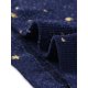 thumbnail image 4 of INSPIRE CHIC Top corto de fiesta con cuello alto transparente de malla de estrellas para mujer Azul oscuro XL, 4 of 4