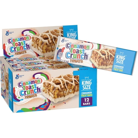 Cinnamon Toast Crunch King Size Cereal Bars – 12 Pack, 2.1 oz Each