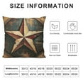 thumbnail image 5 of PRATYUS Rustic Farmhouse Throw Pillow Cover,Western Texas Star Pillow Cover ,Highland Cow Fur Decorative Pillow Cover,Vintage American South Cushion Case Bedroom Decor 22x22in, 5 of 5