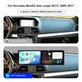 thumbnail image 4 of ZWNAV Dual 9.1 inch Screen Car Radio For Mercedes-Benz E 2-door coupe W212 2009-2011 Android 15 Multimedia Player GPS Navigation Auto DSP Stereo Host, 4 of 12