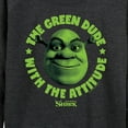 thumbnail image 3 of Shrek - Green Dude Attitude - Women's Lightweight French Terry Long Sleeve Shirt, 3 of 5