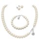 thumbnail image 2 of Set Collar Aretes de Poste Pulsera Zvezda Plata 0.925 Mujer crema Unitalla, 2 of 4
