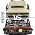thumbnail image 5 of LedBack 30 x 51 In Golf Cart Seat Towel Blanket Covers Aztec Cow Print Golf Club Cart Seat Covers Suitable for All Seasons Foldable, Brown and White, 5 of 7
