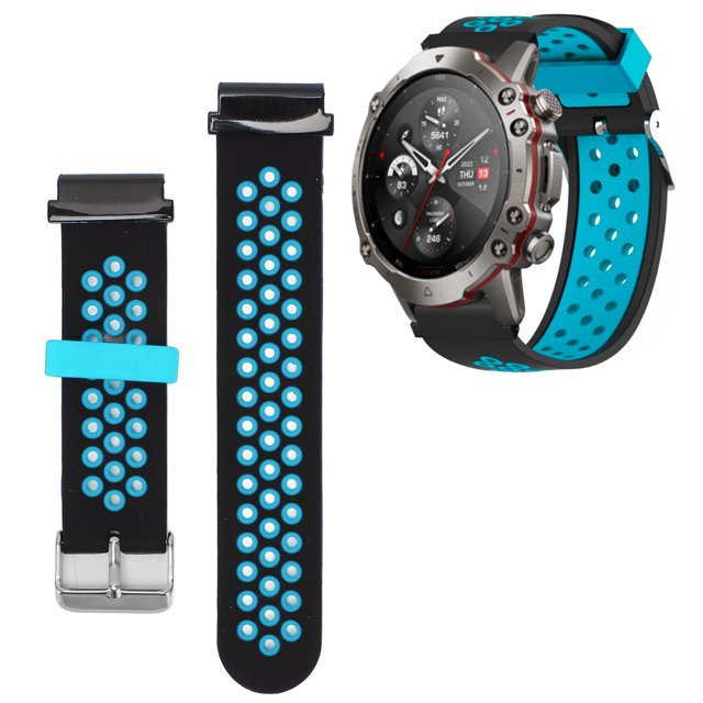 Correa de Reloj Deportivo Ajustable Correa de Silicona de Liberación Rápida para Falcon 22 Mm Compatible con T Rex 2 Ultra Fenix 7 6 5 Suave a Prueba de Sudor ANGGREK Otros