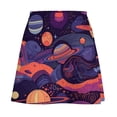 thumbnail image 5 of Colorful Space Print Skirt Summer Nebula Haze Street Style Casual A-line Skirts Modern Min, 5 of 7