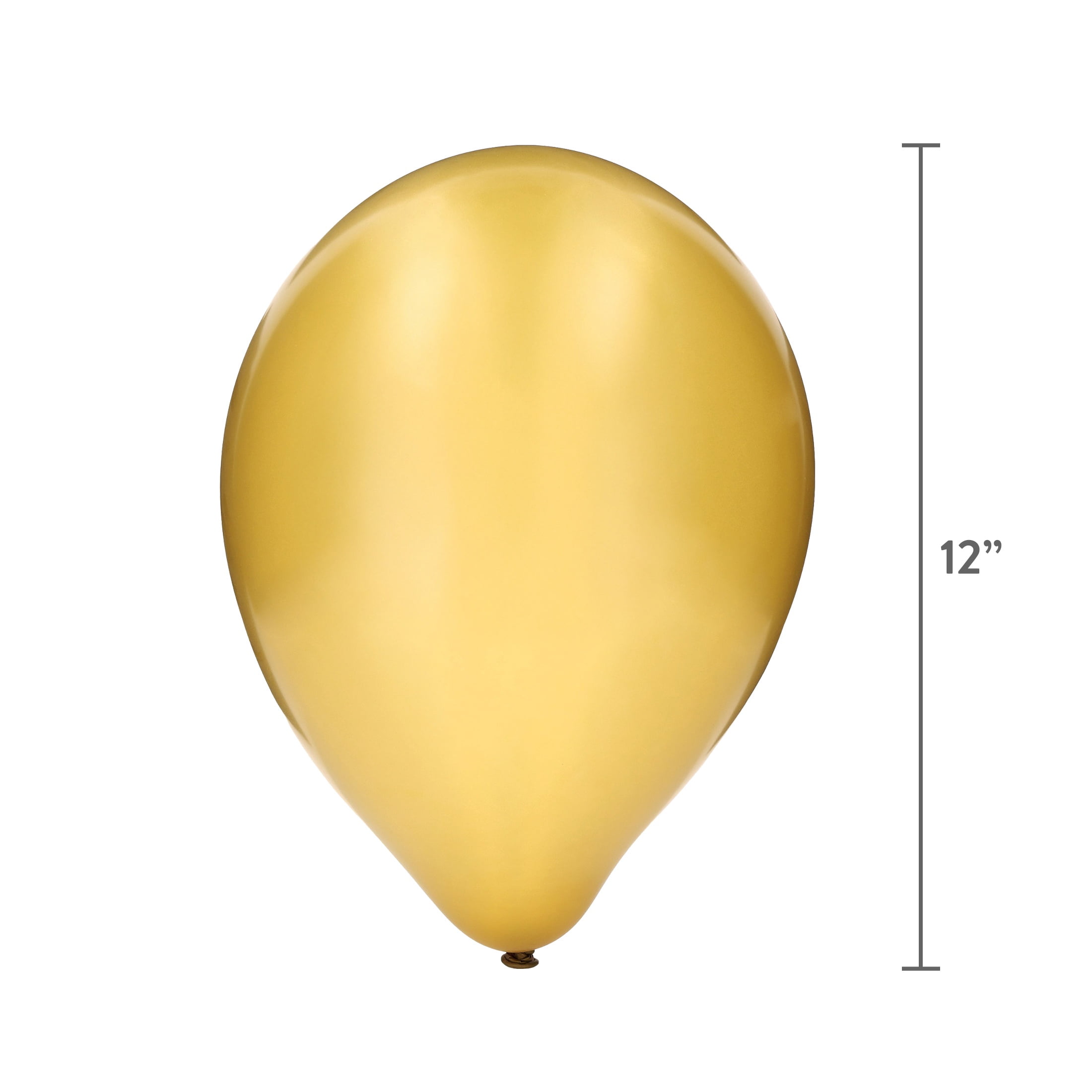 12" Gold Latex Balloons, 72 Pieces, by Way To Celebrate