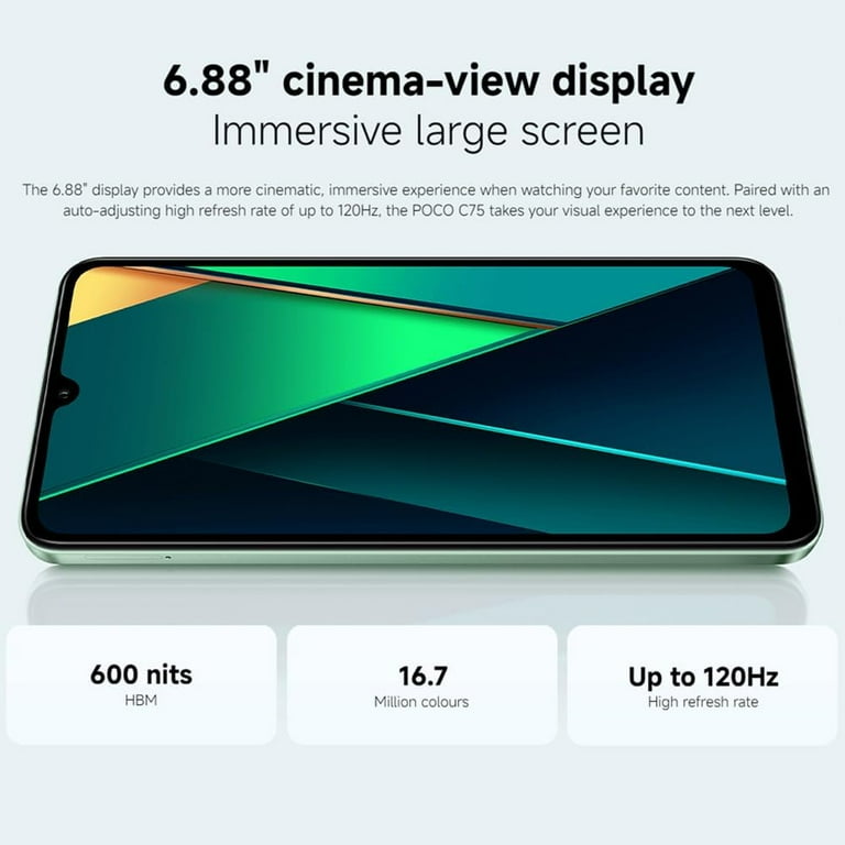 値下げ　新品　POCO C75 8GB RAM 256GB ゴールド　GOLD New) Xiaomi POCO C75 8GB+256GB GOLD Dual SIM Unlocked