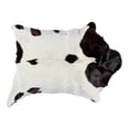 thumbnail image 1 of Natural 676685035301 2 x 3 ft. Calfskin Rug - White & Chocolate, 1 of 3