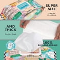 thumbnail image 2 of Juniper CLEAN 6 Packs Surface Cleaning Wipes Bleach Free, Thick & Large Dispose, All-Purpose Cleaner for Bathroom, Kitchen, Office, 100 Count Soft Flow, Biodegradable, No Scent, 2 of 4