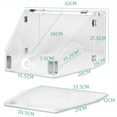 thumbnail image 7 of Dust Box Grinding Polishing Case High Visibility Acrylic Bright LED Light Easy Cleaning for Jewelry Carving Work, 7 of 7