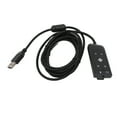 thumbnail image 1 of Adaptador de Tarjeta de Sonido USB a Audio Jack, Enchufe y reproduce el indicador led de cable USB Aux para para auriculares para juegos, 1 of 7