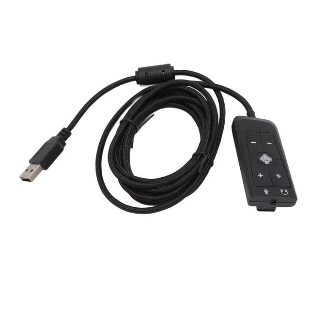 Adaptador de Tarjeta de Sonido USB a Audio Jack, Enchufe y reproduce el indicador led de cable USB Aux para para auriculares para juegos