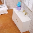 thumbnail image 5 of 2 Count Sink Table Doll House Furniture Small Water Trough White, 5 of 8
