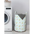 thumbnail image 3 of Ice Cream Laundry Bag, Pastel Colored Hipster Pattern with Abstract Ice Cream and Popsicles Summertime, Basket with Handles Drawstring Closure for Laundromats, 13" x 19", Multicolor, by Ambesonne, 3 of 4