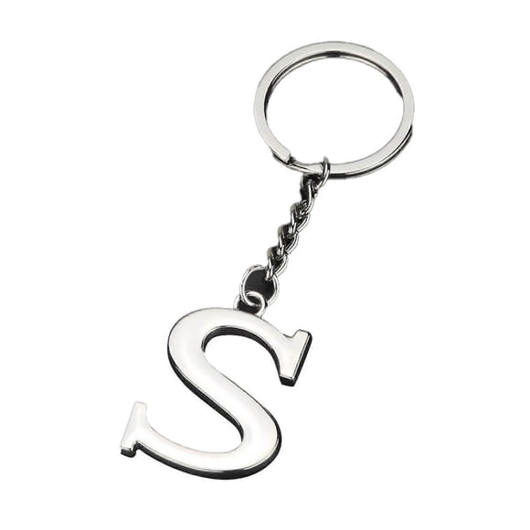 Llavero metálico galvanizado Az con 26 letras, resistente a la decoloración, ideal como regalo promocional.