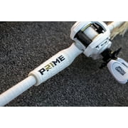 Abu Garcia Prime Baitcast Combo, 7 Medium Heavy, White, Right-Handed