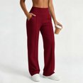thumbnail image 6 of Sweatpants for Women Ihhxva High Waist with Pockets Elastic Casual Jogger Pants Cozy Lined Baggy Loungewear Workout Running Yoga Streetwear S-2XL, 6 of 8
