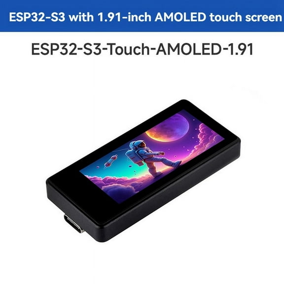 ESP32-S3 AMOLED 1.91 Inch Touch Screen Development Board Dual-Core Supports 2.4GHz Wi-Fi Bluetooth Development Board