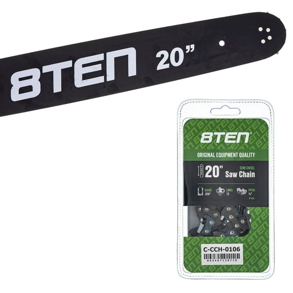 8TEN 20" Chainsaw Bar & Chain .058 3/8 72DL for Makita Husqvarna MK1010355