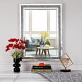 thumbnail image 1 of Sparkling Cyrstal Framed Accent Mirror Silver Wall Mirror, 1 of 8