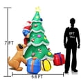 thumbnail image 2 of Adornos navideños inflables Poptrend Papá Noel de 2,1 m con LED, 2 of 6