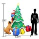 thumbnail image 2 of Adornos navideños inflables Poptrend Papá Noel de 2,1 m con LED, 2 of 6