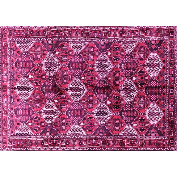 Ahgly Company Indoor Rectangle Persian Pink Traditional Area Rugs, 4' x 6'