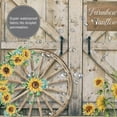thumbnail image 5 of HVEST Rustic Barn Door Shower Curtain Barn Door and Sunflower Farmhouse Shower Curtain - Modern Farmhouse Bathroom Decor, Waterproof Polyester Fabric, Includes 10 Hooks, 60x72 Inches, 5 of 5