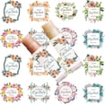 thumbnail image 5 of 80Pcs 8 Styles Lip Balm Sticker Self-Adhesive Homemade Lip Balm Labels Floral Patter Square Printable DIY Label Stickers, 5 of 5