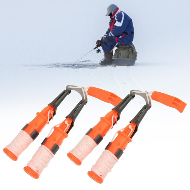 Ice Safety Picks, Ice Fishing Safety Picks, Plastic 7.1inch 2Pcs Portable for Fishing Fishing Lover