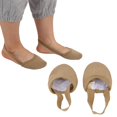 thumbnail image 4 of Xirurus Women's Half Sole Dance Shoe Breathable Stretchy Slip Resistance Ballet Slipper For Yoga Practice Fitness Gymnastics Training Skin Color Beige Size S Small Dimensions 4.72 Inches / 12.00 cm, 4 of 9