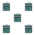 thumbnail image 3 of Thinsony Black Stool Pouch For Convenient Gardening Tools Storage Has Multiple Pockets To Store Items Durable Dark green 5Set, 3 of 6