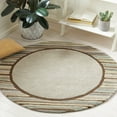 thumbnail image 2 of SAFAVIEH Martha Stewart Striped Border Wool Area Rug, Tadpole Green, 9' x 12', 2 of 8