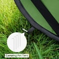 thumbnail image 4 of Portable Pet Kennel for Dogs & Cats, Green 36in Large, Collapsible Car  Bed, 4 of 6