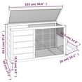 thumbnail image 3 of vidaXL Rabbit Hutch Brown 103x44x69.5 cm Solid Wood Pine, 3 of 3
