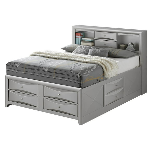 Glory Furniture Marilla King Storage Bed in Champagne Color