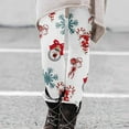thumbnail image 2 of Holiday Leggings Women's Santa Claus/Buffalo Plaid Print High Waist Underpants Slim Fit Gym Jegging Tights, 2 of 5