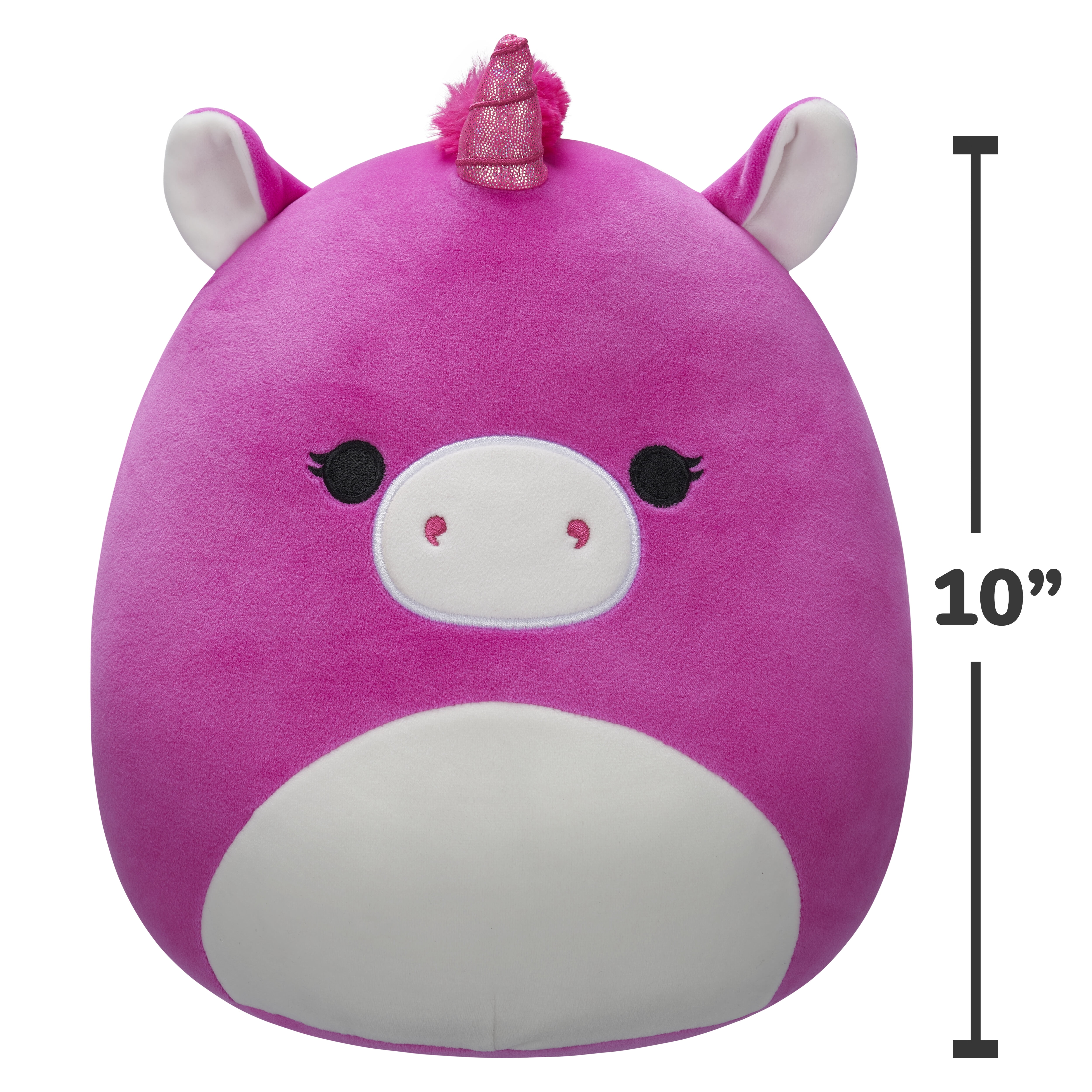 Squishmallows Original 10 inch Zeena the Hot Pink Unicorn - Child's Ultra Soft Stuffed Plush Toy