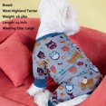 thumbnail image 4 of Small Dogs Pajamas Owl Soft Material Stretchable Dog Pajamas Pjs Dog Clothes, 4 of 7