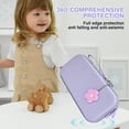 thumbnail image 4 of FZCHUN-Storage Carrying Case for Nintendo Switch 2 (2025) Accessories Set, 10 Game Card Slots Cute Protective, 1PC Flower Blossom Chain, Travel-Carry, All-Round Protection, Slim & Portable - Purple, 4 of 4