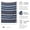 Slate Blue & Tan, variant on Black Throw Blanket Traditional Handmade Serape Baja for Yoga Camping Decorative Use